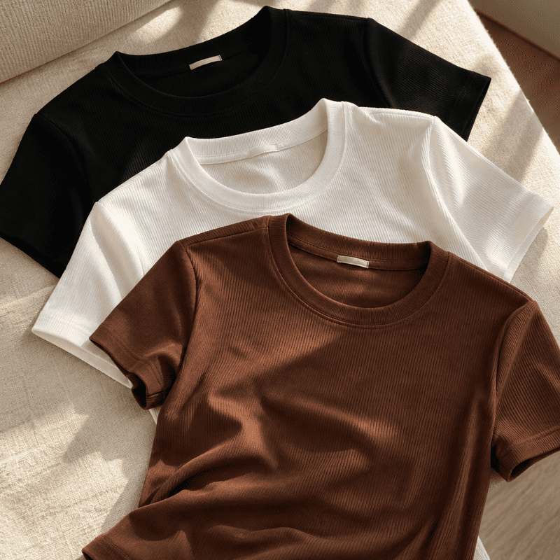 Kit 3 Blusas Femininas Caneladas - Leve Mais e Pague Menos