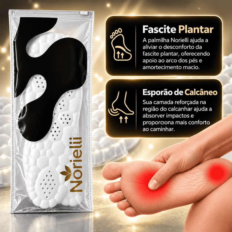 Palmilha MassagePro™ - Mais conforto, menos dor
