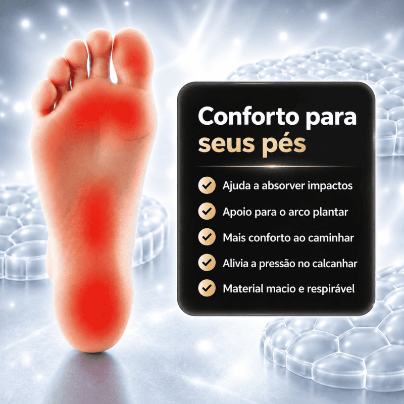 Palmilha MassagePro™ - Mais conforto, menos dor