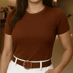 Kit 3 Blusas Femininas Caneladas - Leve Mais e Pague Menos