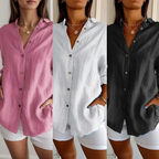 Kit 3 Camisas Ibiza em Linho de Algodão – Design Semi Plissado