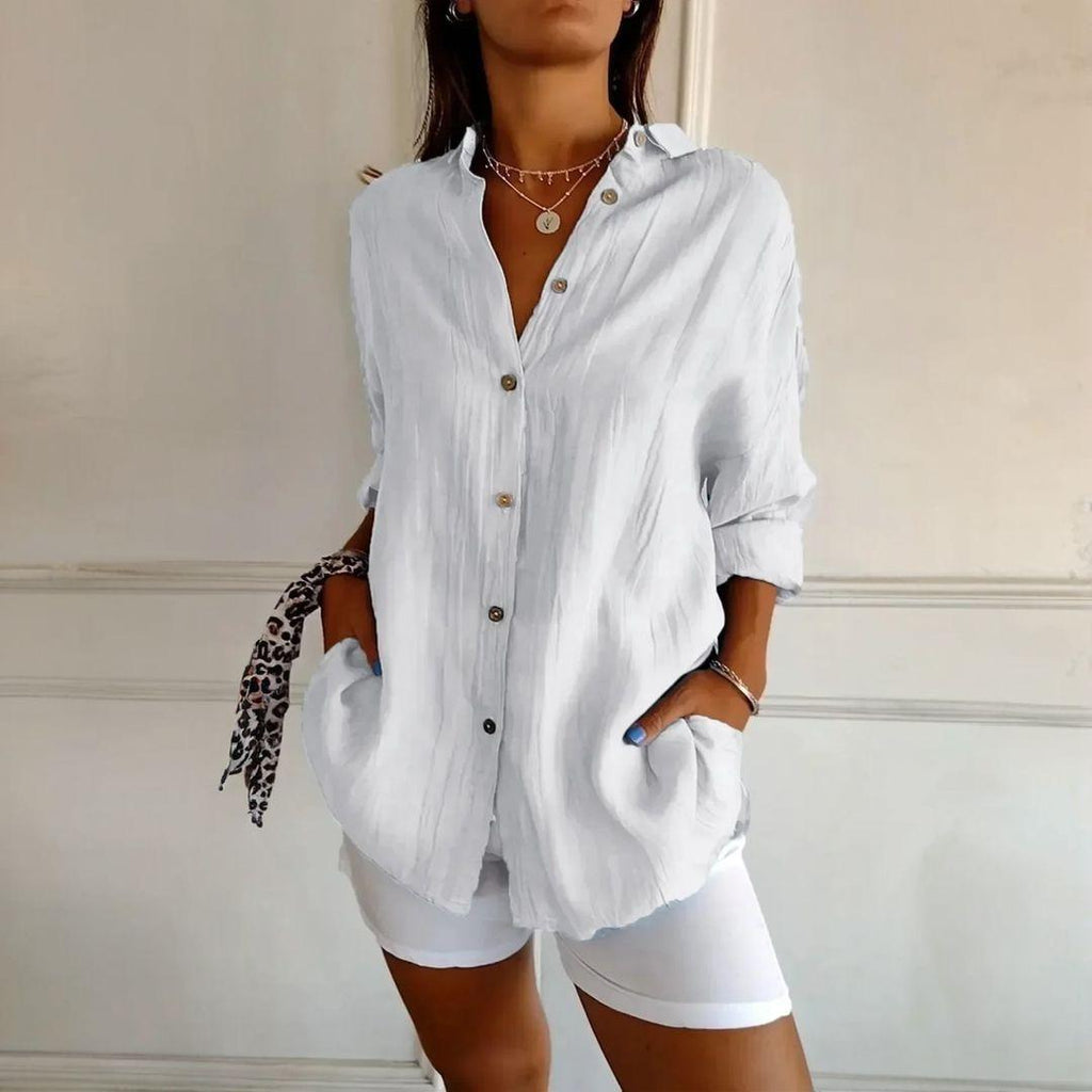 Kit 3 Camisas Ibiza em Linho de Algodão – Design Semi Plissado